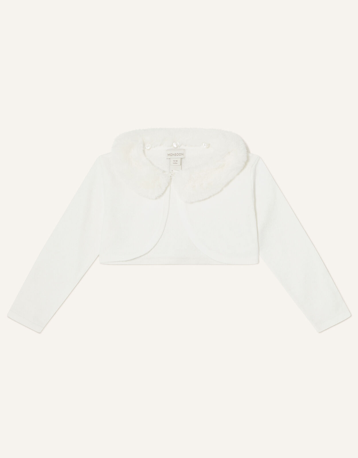 Baby girl sales faux fur cardigan
