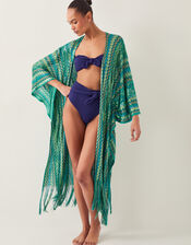 Kyla Tie Front Bandeau Bikini Top, Blue (NAVY), large