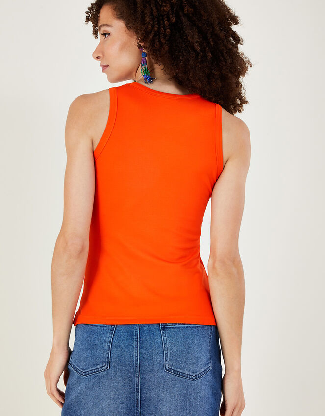 Jersey Cami Tank Top, Orange (ORANGE), large