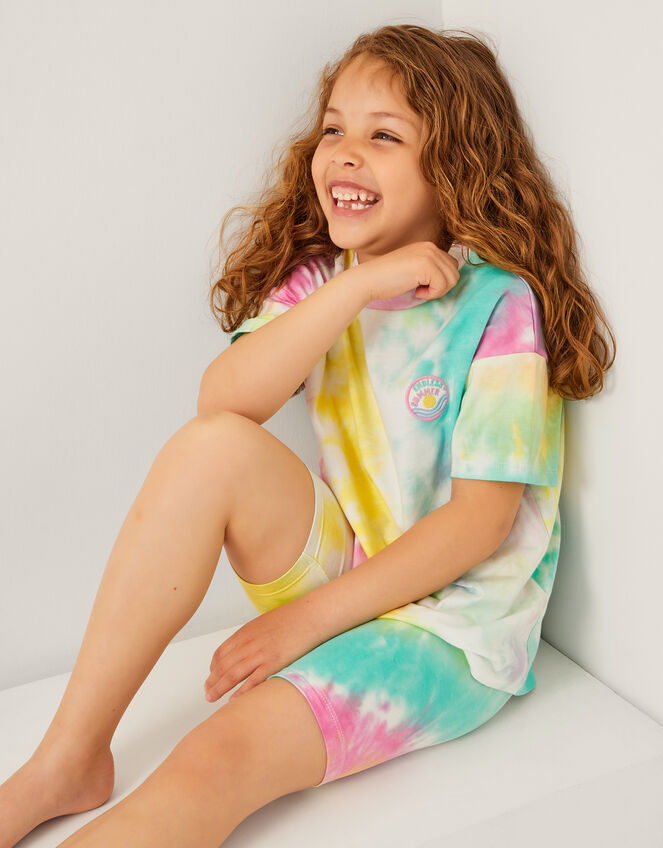 Tie-Dye Cotton T-Shirt, Multi (MULTI), large