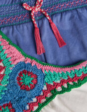 Crochet Vest and Shorts Set, Multi (MULTI), large