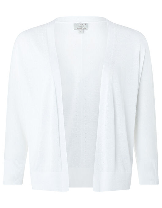white cardigan