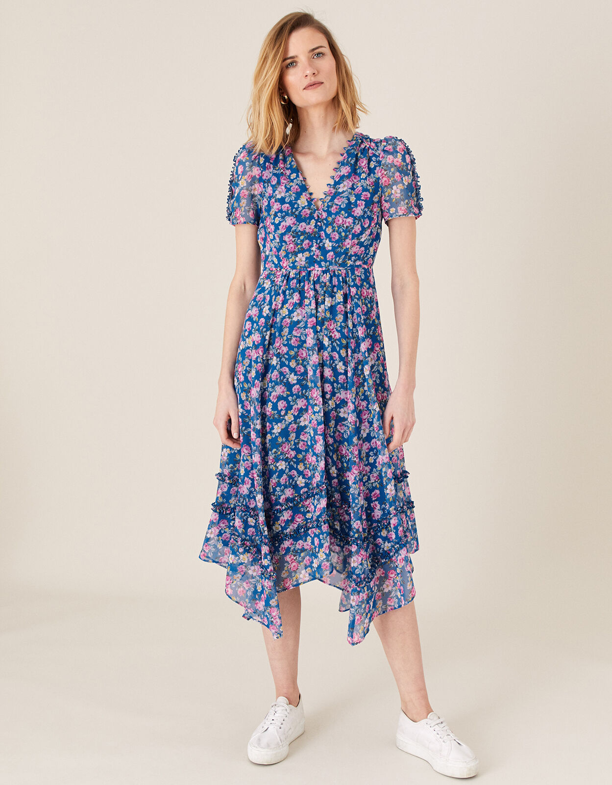Monsoon chiffon dress clearance