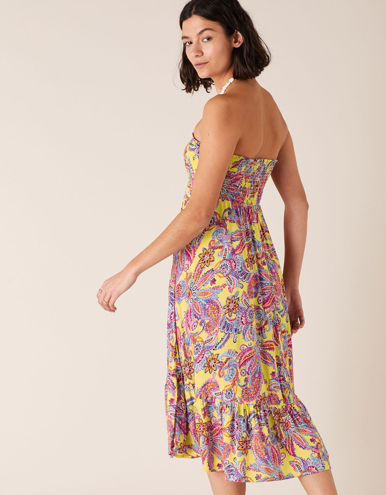 Bandeau midi beach dress cheap