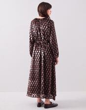 East Pheba Print Maxi Dress, Black (BLACK), large