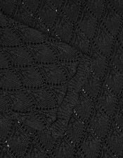 Knit Cover Up Dress, Black (BLACK), large