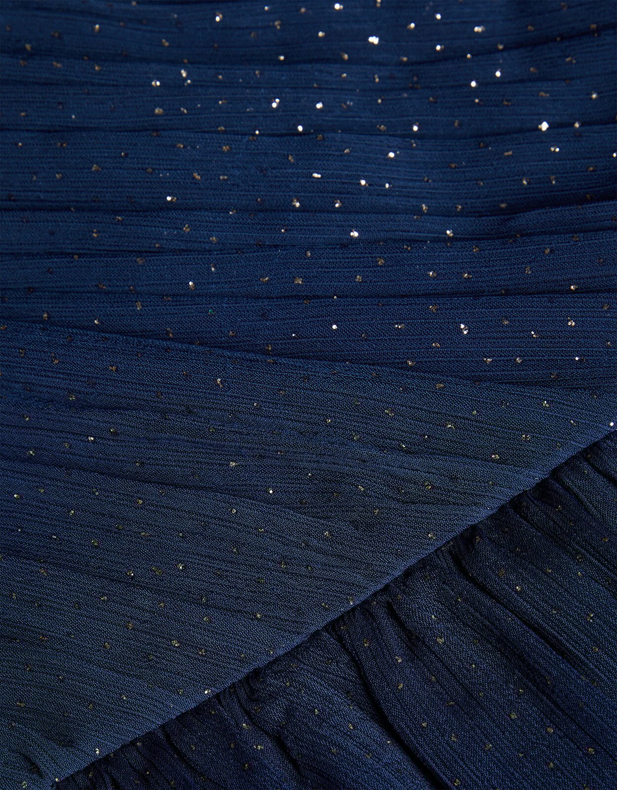 Glitter Wrap Mariposa Dress Blue