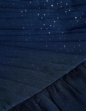 Glitter Wrap Mariposa Dress, Blue (NAVY), large