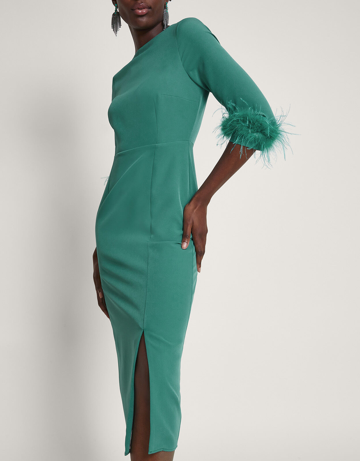 Monsoon feather dress sales