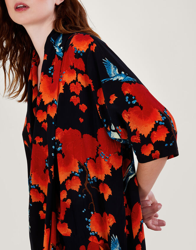 One Hundred Stars Acer Print Dress, Black (BLACK), large