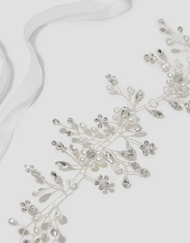 Embellished Wire Flower Crown, , large