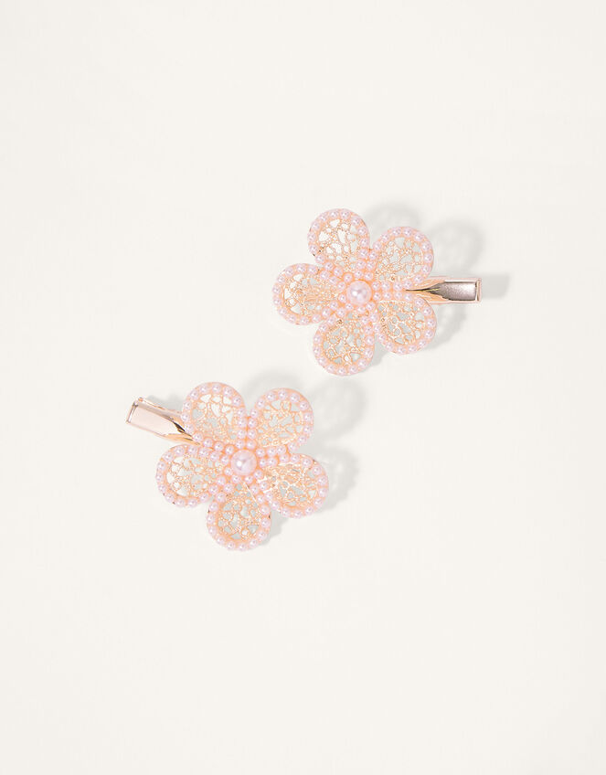 Filigree Pearl Hairclip Twinset, , large