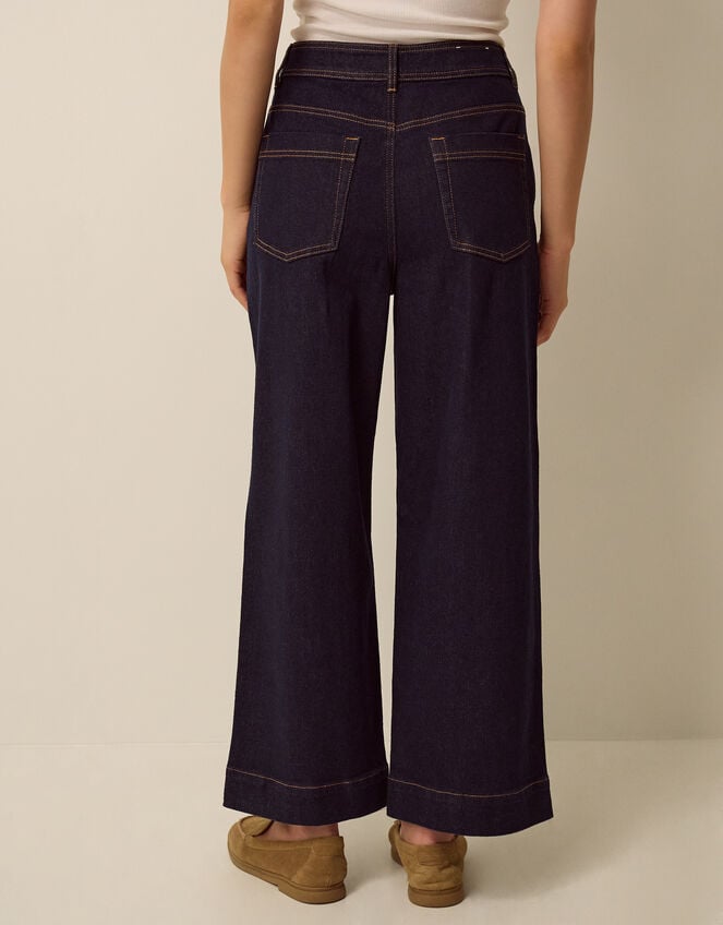 Hallie Regular Cropped Wide Leg Jeans, Blue (INDIGO), large