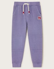 Washed Jersey Joggers, Blue (BLUE), large