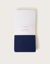 2-Pack Plain Tights, Blue (NAVY), large