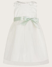 Baby Freya Scuba Bridesmaids Dress, Ivory (IVORY), large