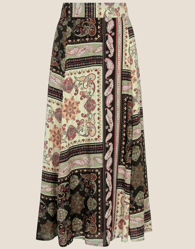 Tile Print Skirt LENZING™ ECOVERO™, Black (BLACK), large