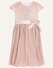 Baby Sequin Dress, Pink (DUSKY PINK), large