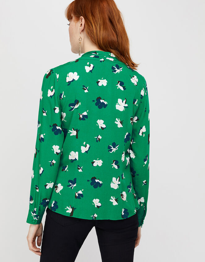 Aoife Floral Blouse, Green (GREEN), large