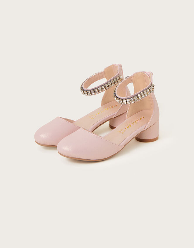 Sparkle Crystal Two-Part Heels, Pink (PINK), large