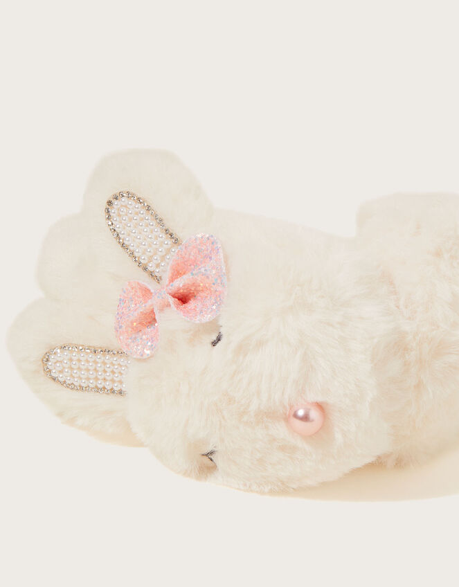 Ellie Pearl Bunny Earmuffs, , large