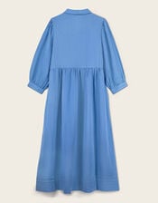 East Liza Linen Shirt Dress, Blue (BLUE), large
