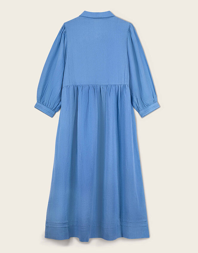 East Liza Linen Shirt Dress, Blue (BLUE), large