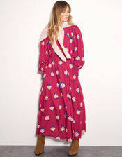 East Stine Floral Print Maxi Dress, Pink (PINK), large