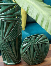 Tropical Palm Ceramic Vase, , large