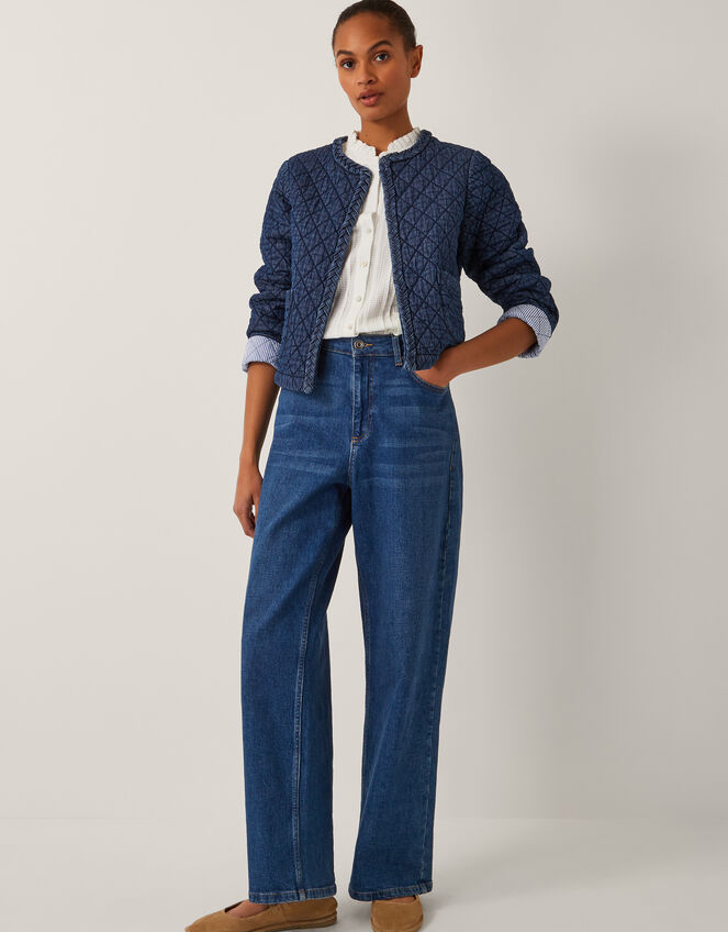 Martha Denim Plait Jacket , Blue (DENIM BLUE), large