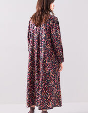 East Mariel Floral Print Cotton Midi Dress, Multi (MULTI), large