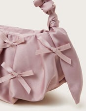 Mini Bow Satin Handbag, , large