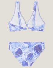 Tie Dye Heart Bikini Set, Blue (BLUE), large