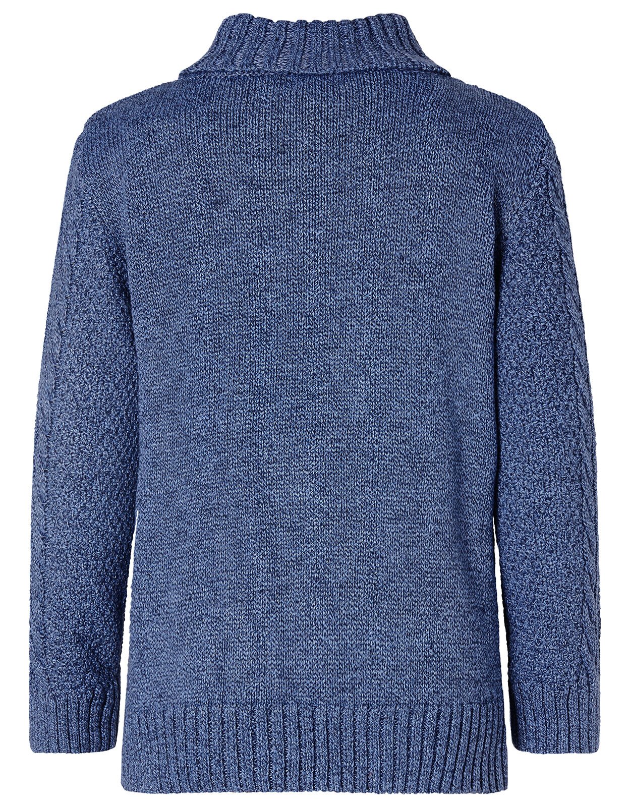blue cable knit jumper