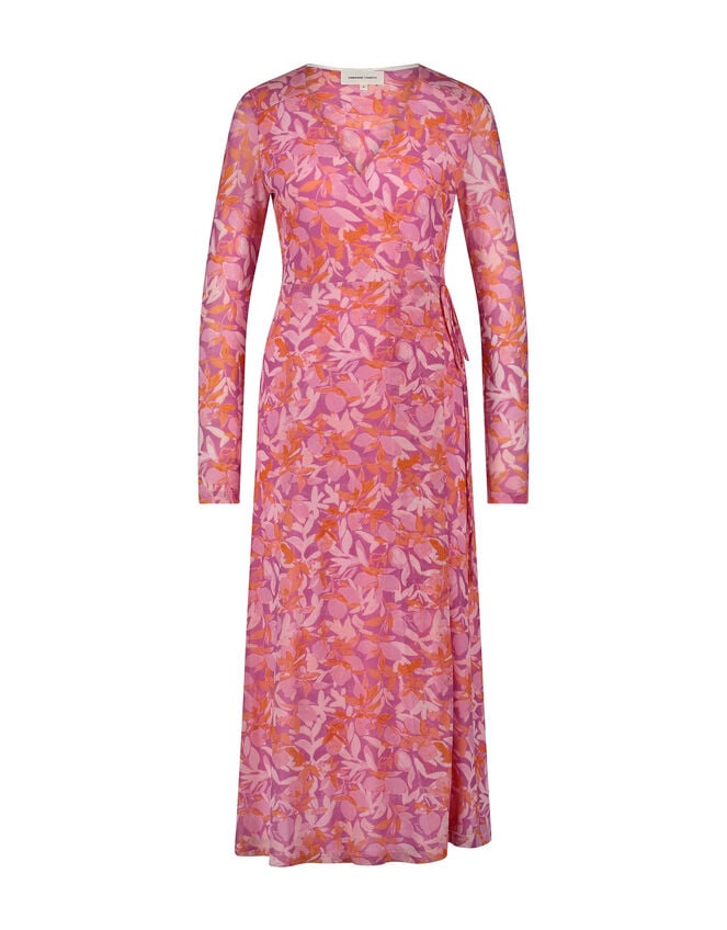 Fabienne Chapot Natty Wrap Midi Dress, Pink (PINK), large
