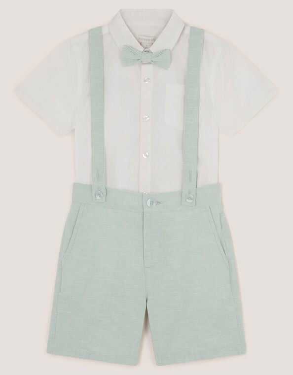 Rowan 3-Piece Short Suit with Braces, Green (SAGE), large