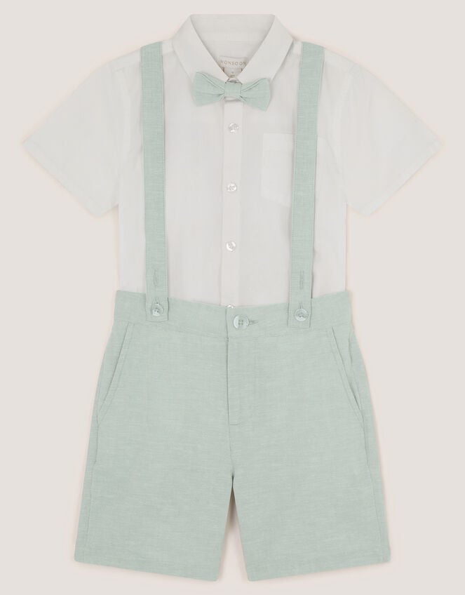 Rowan 3-Piece Short Suit with Braces, Green (SAGE), large