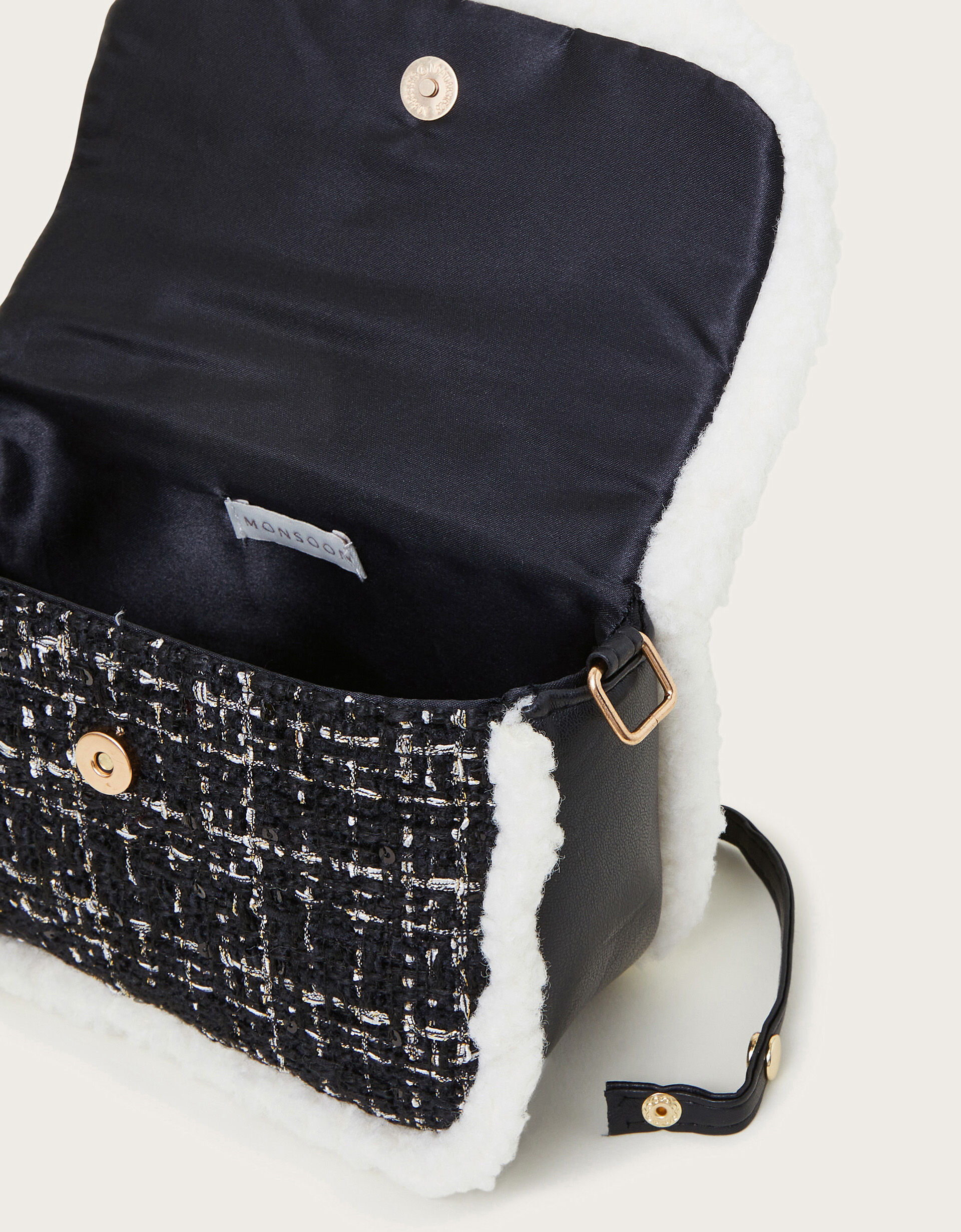Tweed satchel bag new arrivals