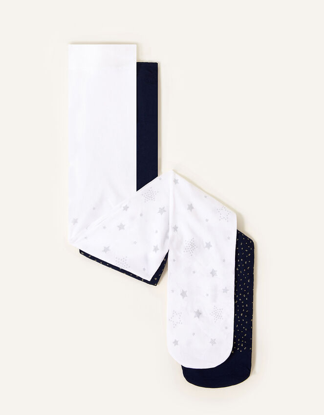 Star and Sparkle Tights Set of Two, Multi (MULTI), large