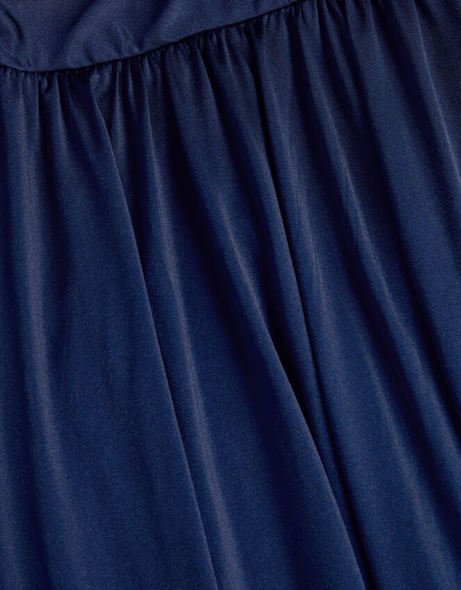 Avery Cowl Neck Prom Dress, Blue (NAVY), large
