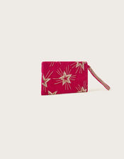 Star Embellished Velvet Clutch Bag, , large