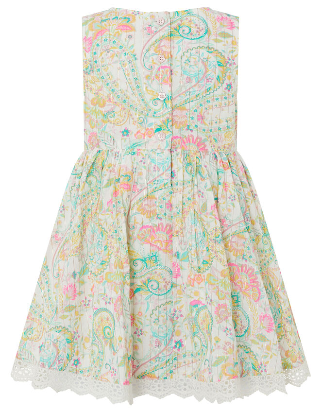 Baby Maya Paisley Print Dress, Ivory (IVORY), large