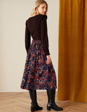 Martini Animal Print Skirt, Black (BLACK), large