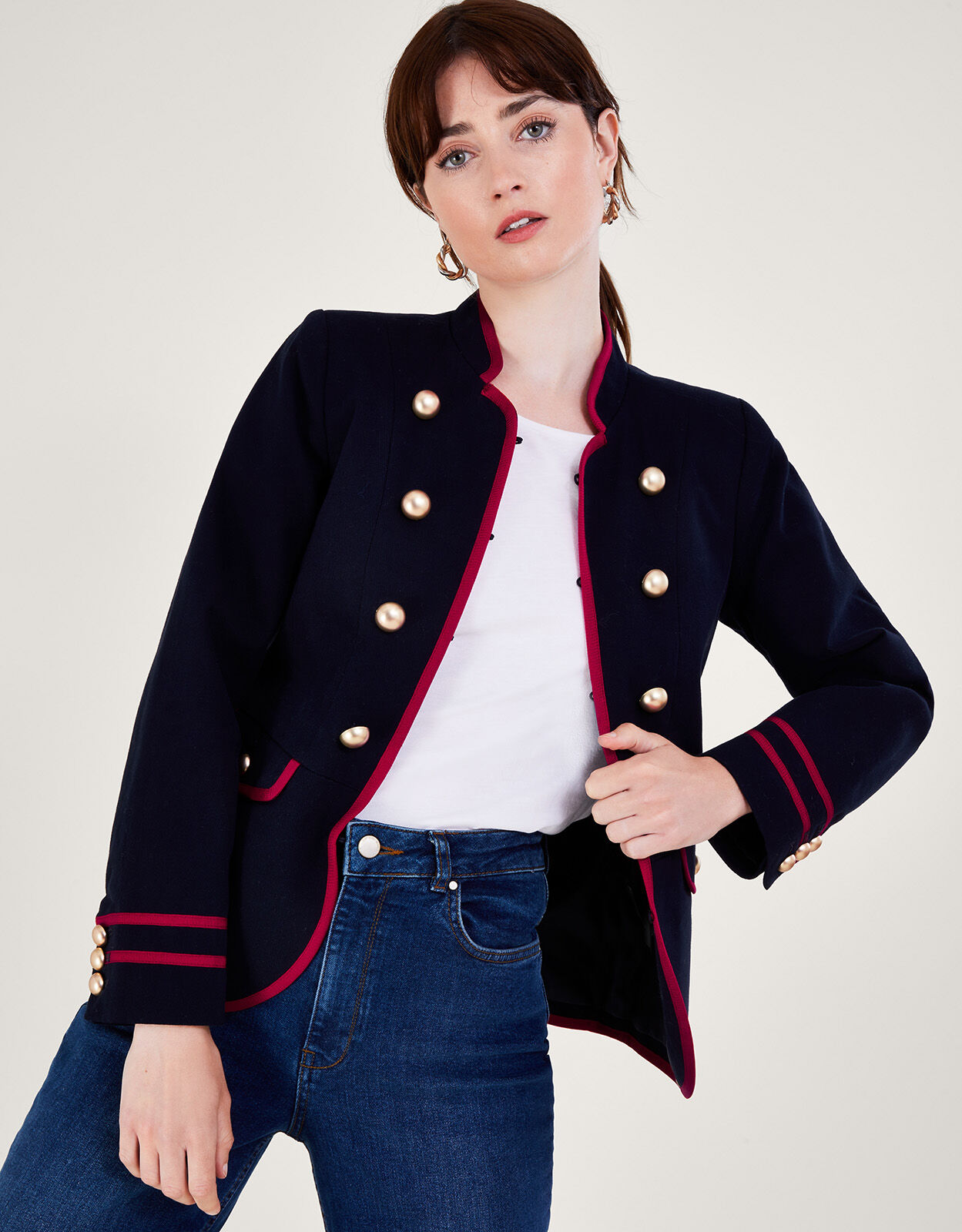 Monsoon military store coat