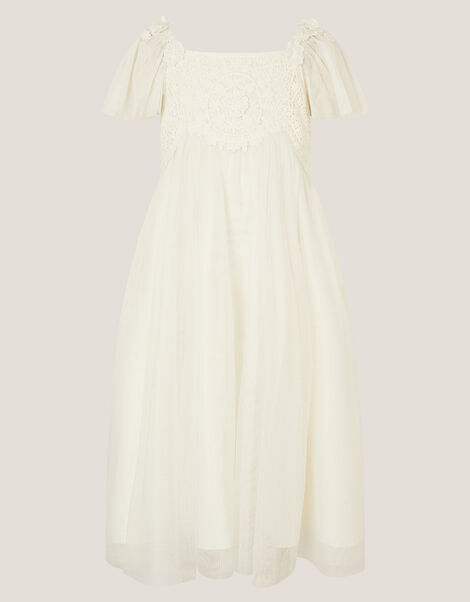 Starla Lace Tulle Dress, Ivory (IVORY), large