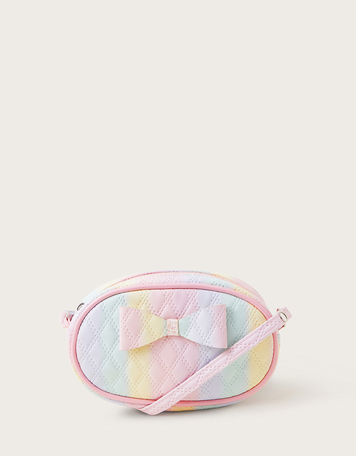 Rainbow quilted purse shop