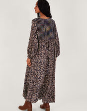 One Hundred Stars Print Maxi Dress, Blue (BLUE), large