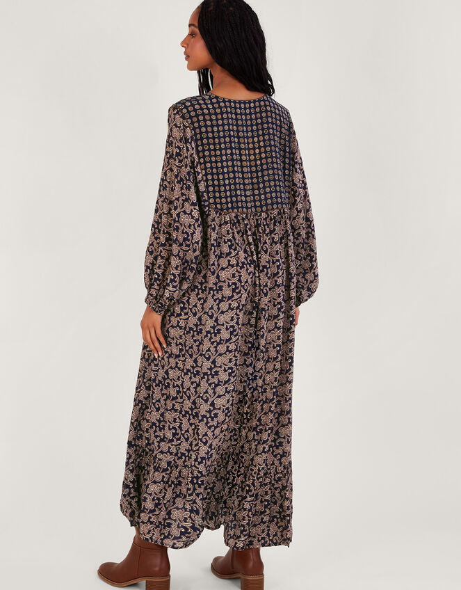 One Hundred Stars Print Maxi Dress, Blue (BLUE), large