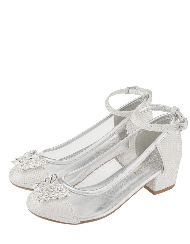 Larissa Butterfly Princess Shoe, Silver (SILVER), large