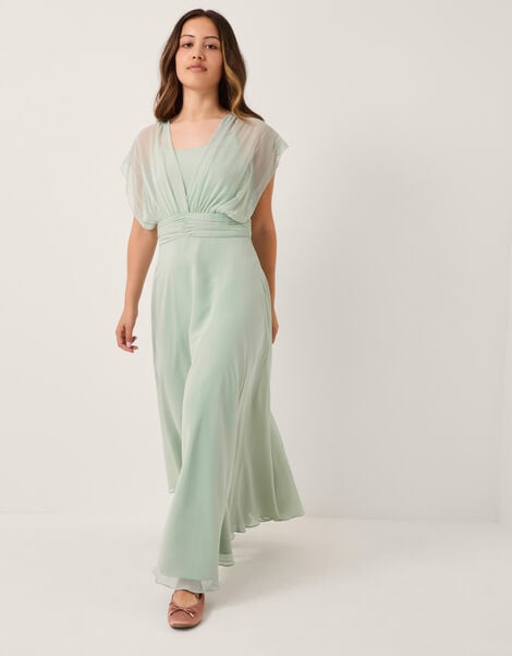 Maddison Multiway Chiffon Dress, Green (SAGE), large